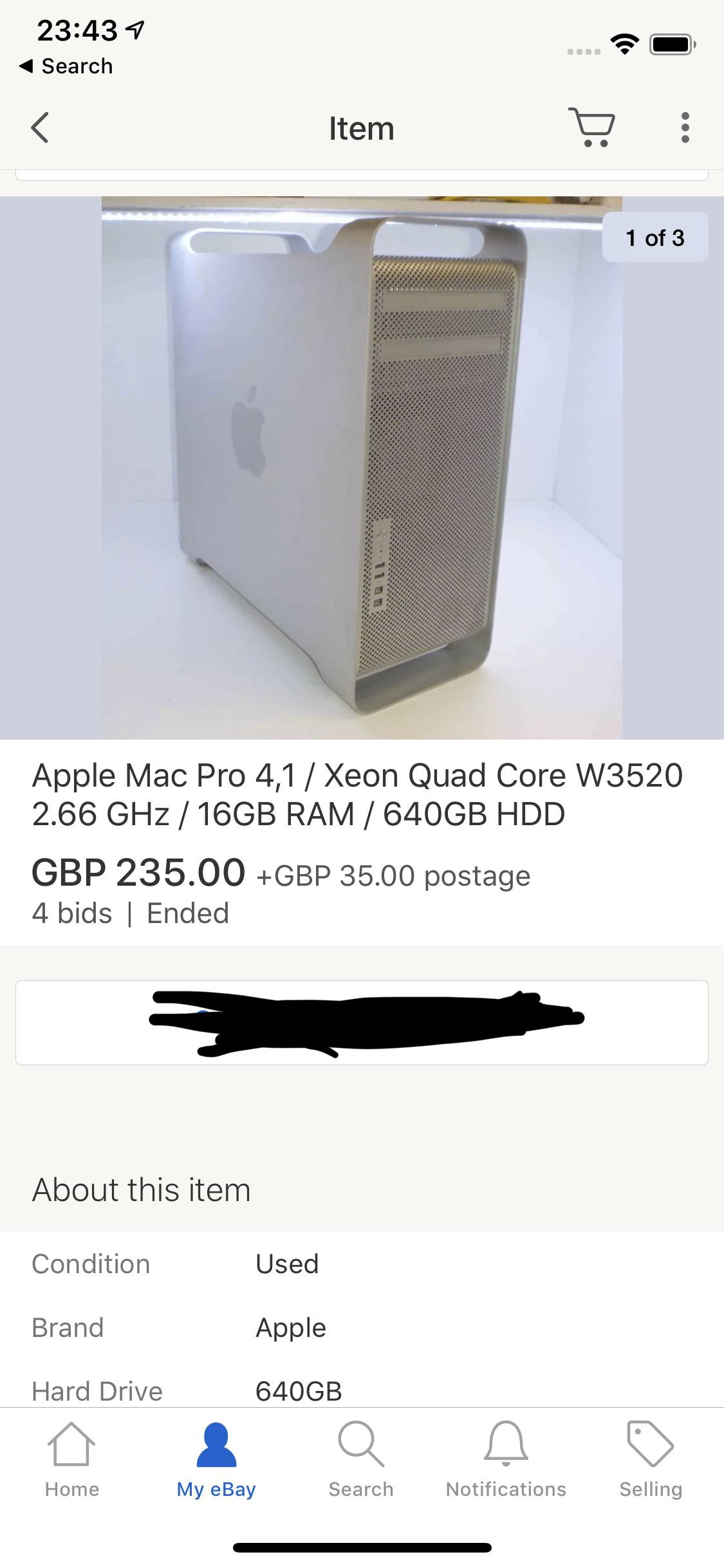 mac pro ebay listing